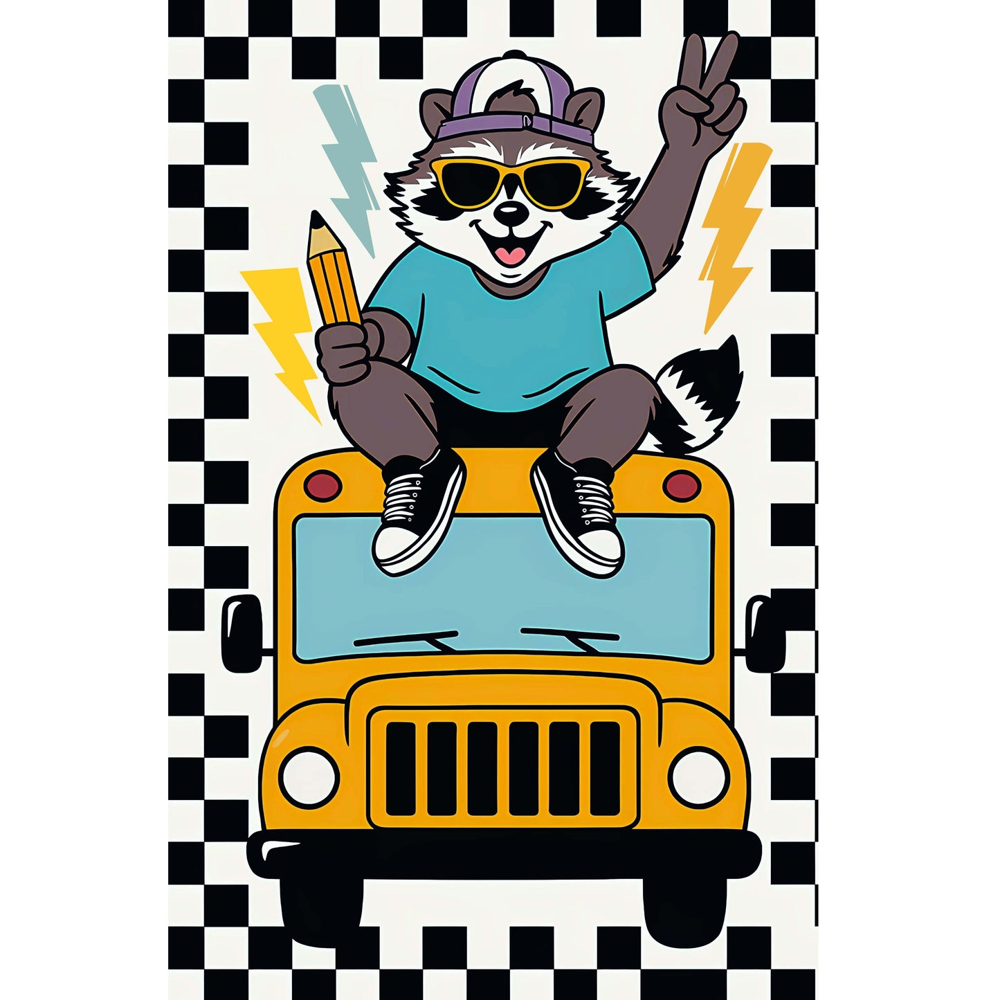 "Bus to school Raccoon" BG615 Port Authority Ultra-Core Cinch Pack