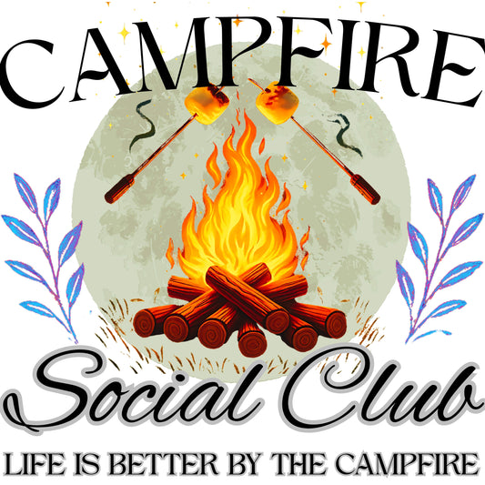 "Campfire Social Club" G500 Gildan 5.3 oz. T-Shirt
