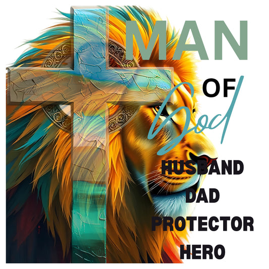 Father's Day "Man Of God" Gildan 5.3 oz. T-Shirt