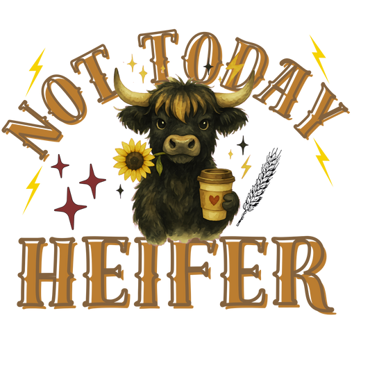 "NOT TODAY" Gildan 5.3 oz. T-Shirt PNG Download