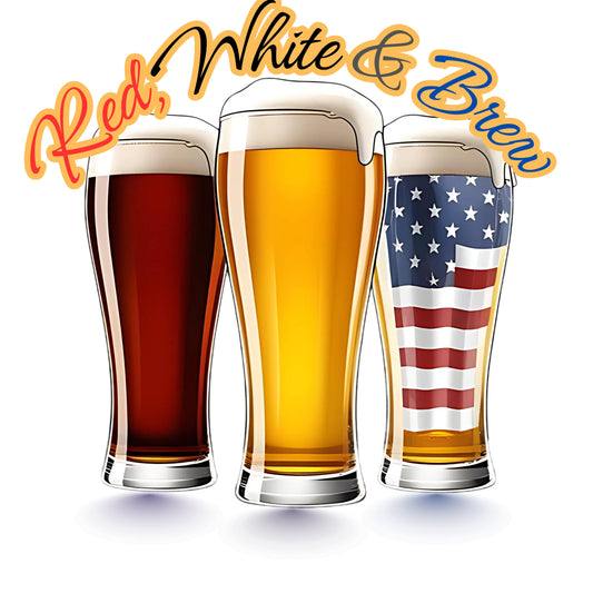 "Red, White and Brew" Gildan 5.3 oz. T-Shirt