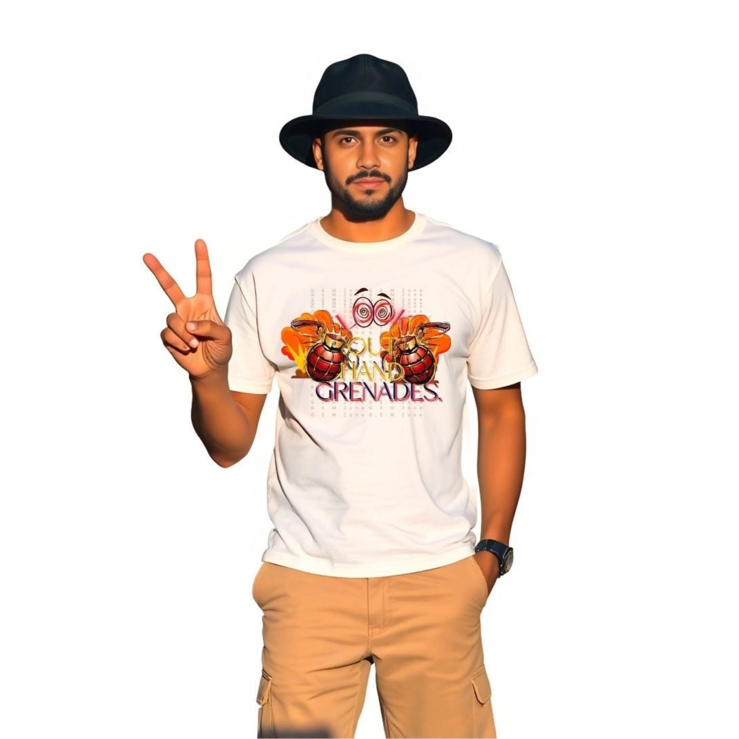 "Look Out" Sleeve T-Shirt-PNG Download