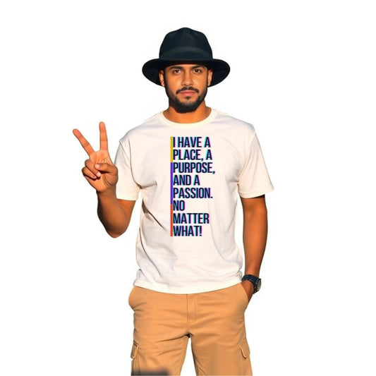 "Place and Purpose" Gildan unisex soft style Tee-Downloadable PNG