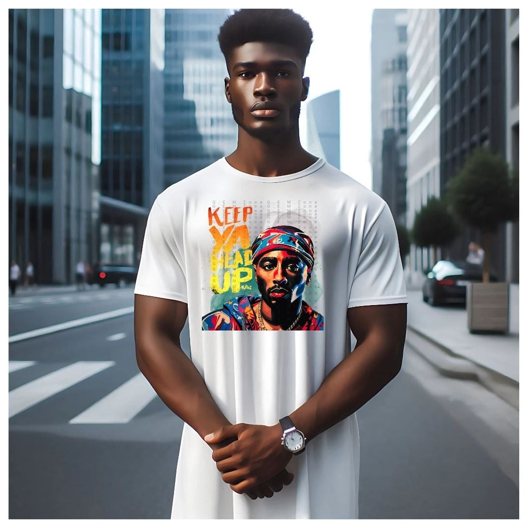 "KEEP YA HEAD UP" Gildan Soft style Short Sleeve T-Shirt-Downloadable PNG