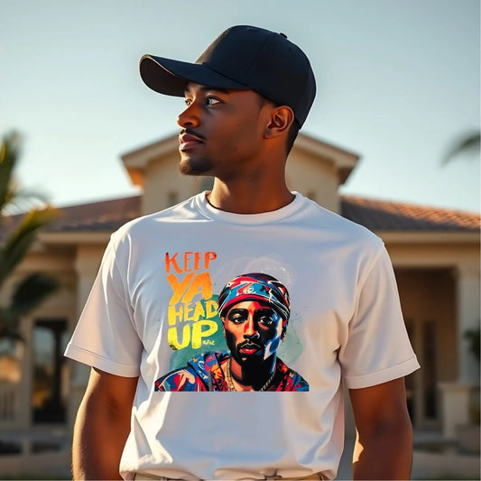 "KEEP YA HEAD UP" Gildan Soft style Short Sleeve T-Shirt-Downloadable PNG