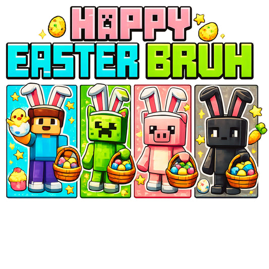 "Happy Easter Bruh" #1 G500B Youth 5.3 oz 100% Cotton T-Shirt