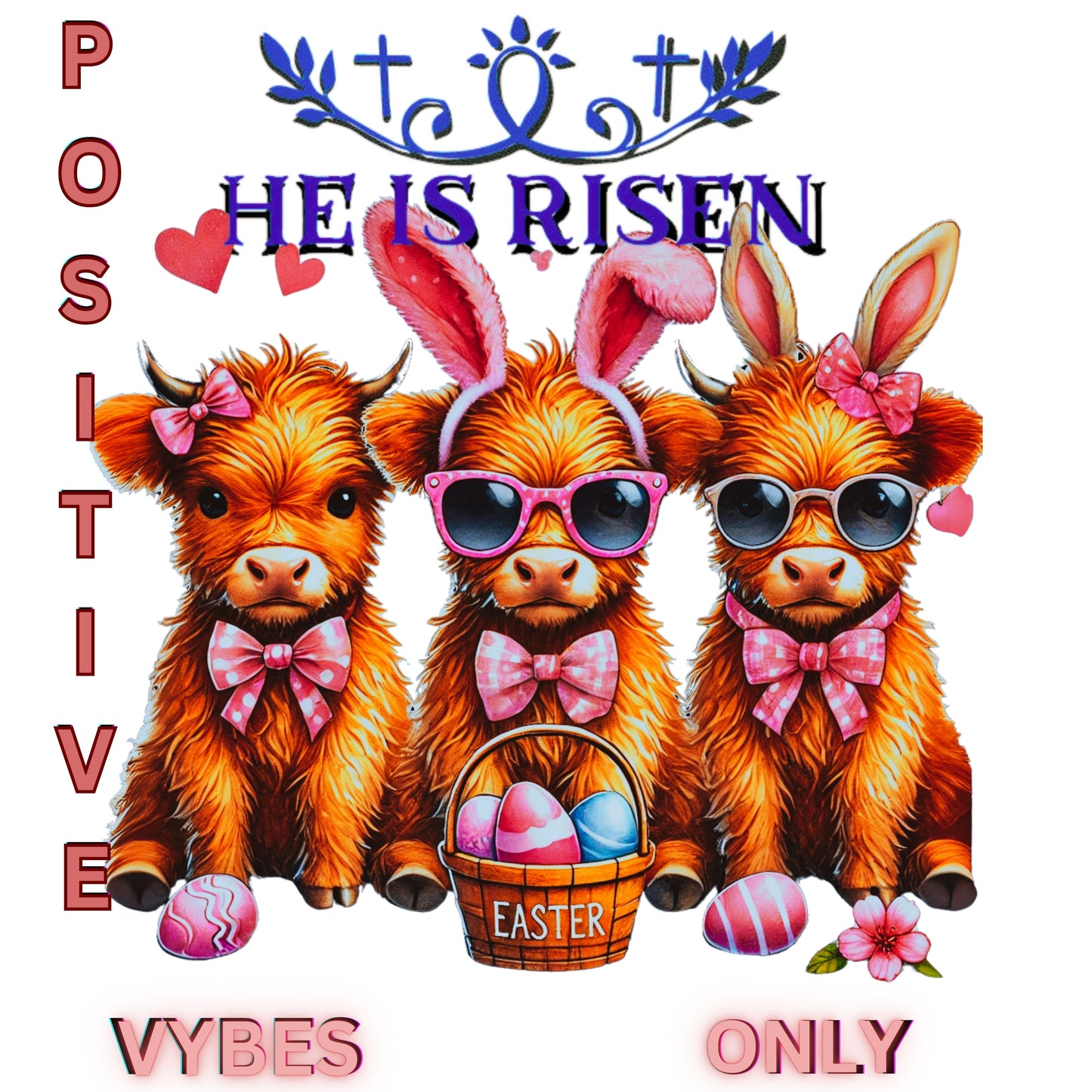 "He Is Risen Easter" Gildan Soft style Tee