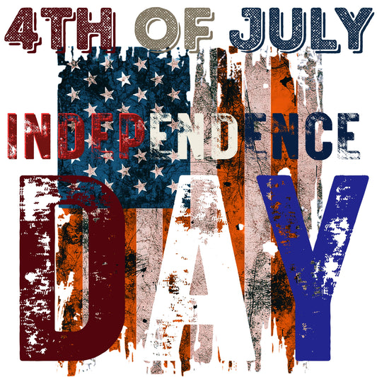 "Independence Day -Long Sleeve" G540 LS T-Shirt 5.3 oz.