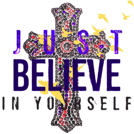 "Just BELIEVE" G180 Gildan Crewneck Pullover Sweatshirt