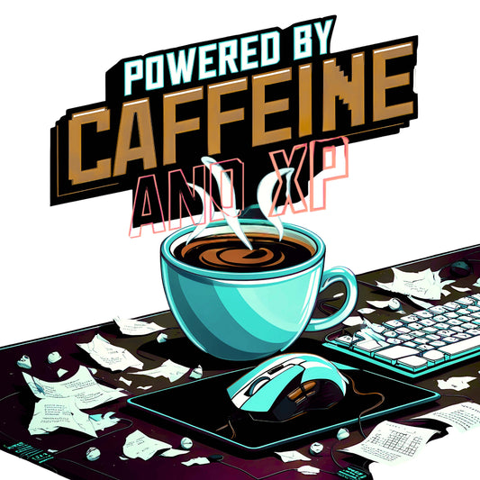 "Powered by caffeine and XP" 2ND G500 Gildan 5.3 oz. T-Shirt