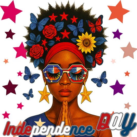 "Pray Independence Day" Gildan 5.3 oz. T-Shirt G540.