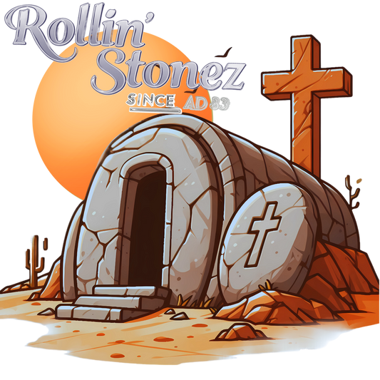 "Rollin' Stonez Christ" Gildan unisex soft style Tee-Downloadable PNG