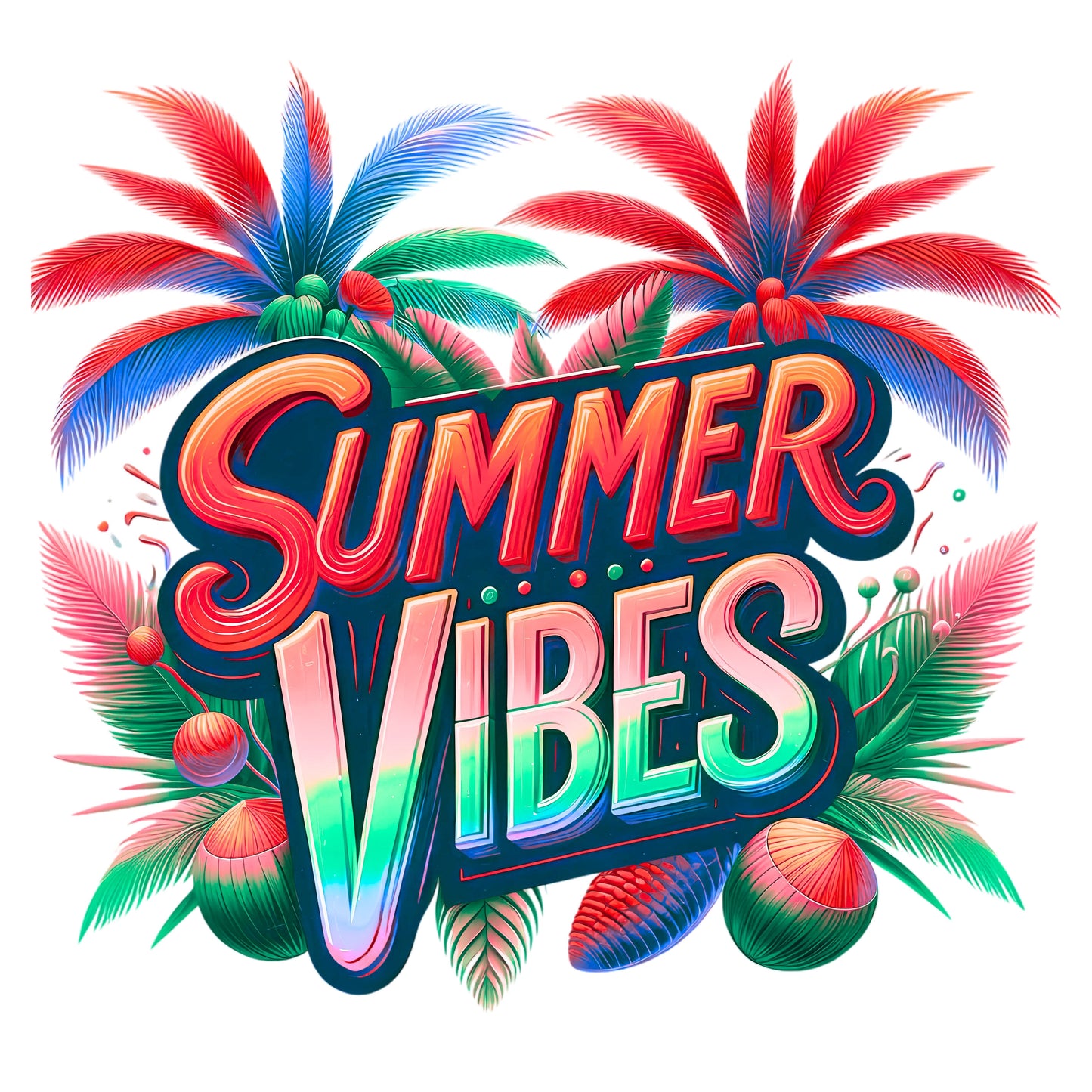 "Summer Vibes" Gildan 5.3 oz. T-Shirt
