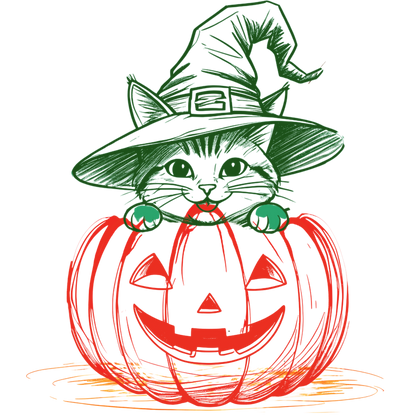 "CAT Pumpkin"G540B Youth LS T-Shirt