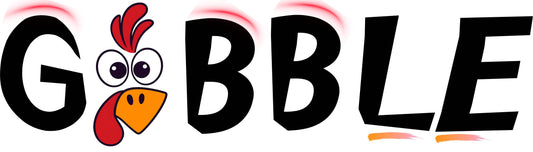 "Gobble Turkey" G180 Gildan Crewneck Pullover Sweatshirt