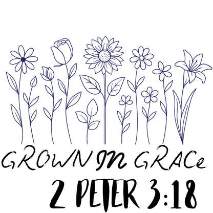 "GROWN IN GRACE" G500 Gildan 5.3 oz. T-Shirt