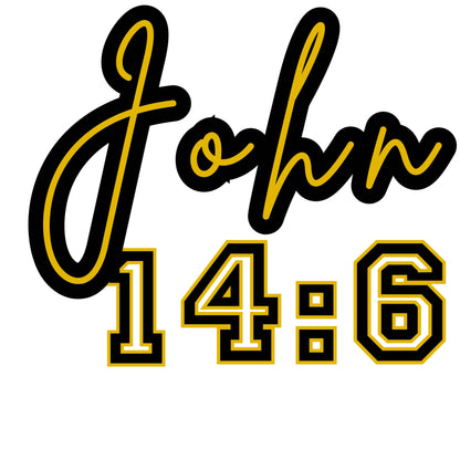 "John 14:6" "Jesus" G500 Gildan 5.3 oz. T-Shirt