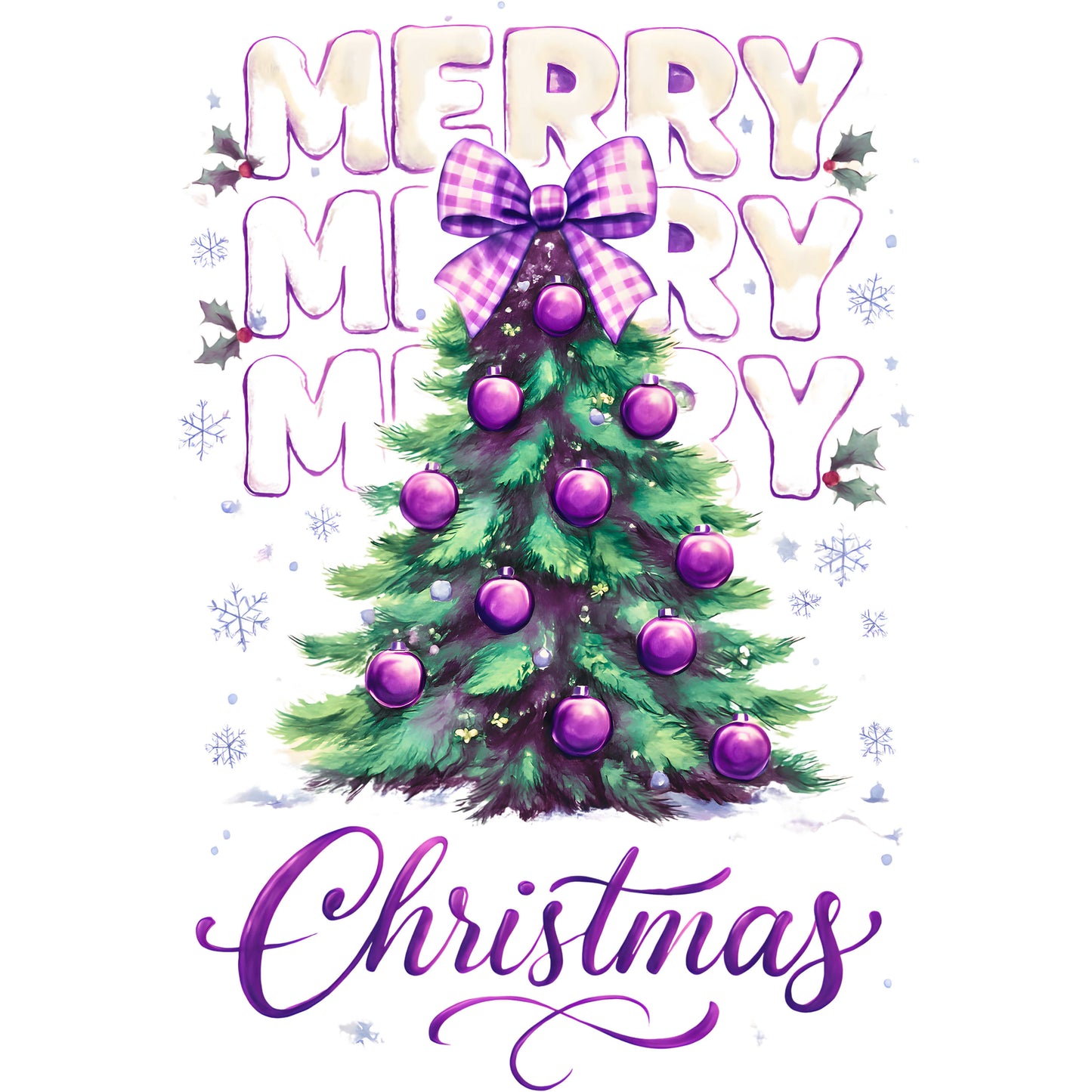 "Very Merry Christmas" G540 LS T-Shirt 5.3 oz.