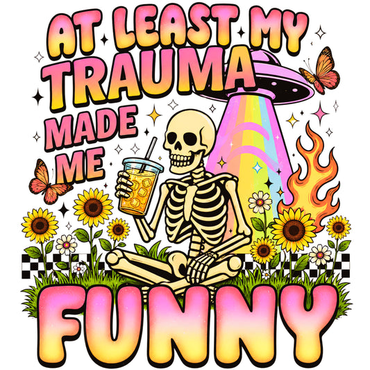 "Funny Trauma" Gildan Unisex Midweight Fleece Hoodie