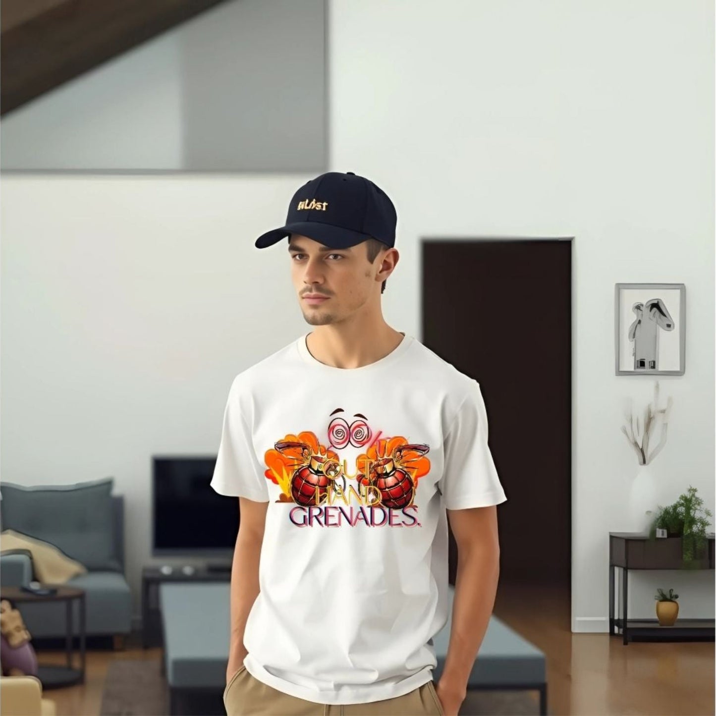 "Look Out" Sleeve T-Shirt-PNG Download