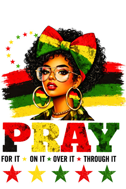 "PRAY" Bella + Canvas Ladies Relaxed Jersey Short-Sleeve T-Shirt