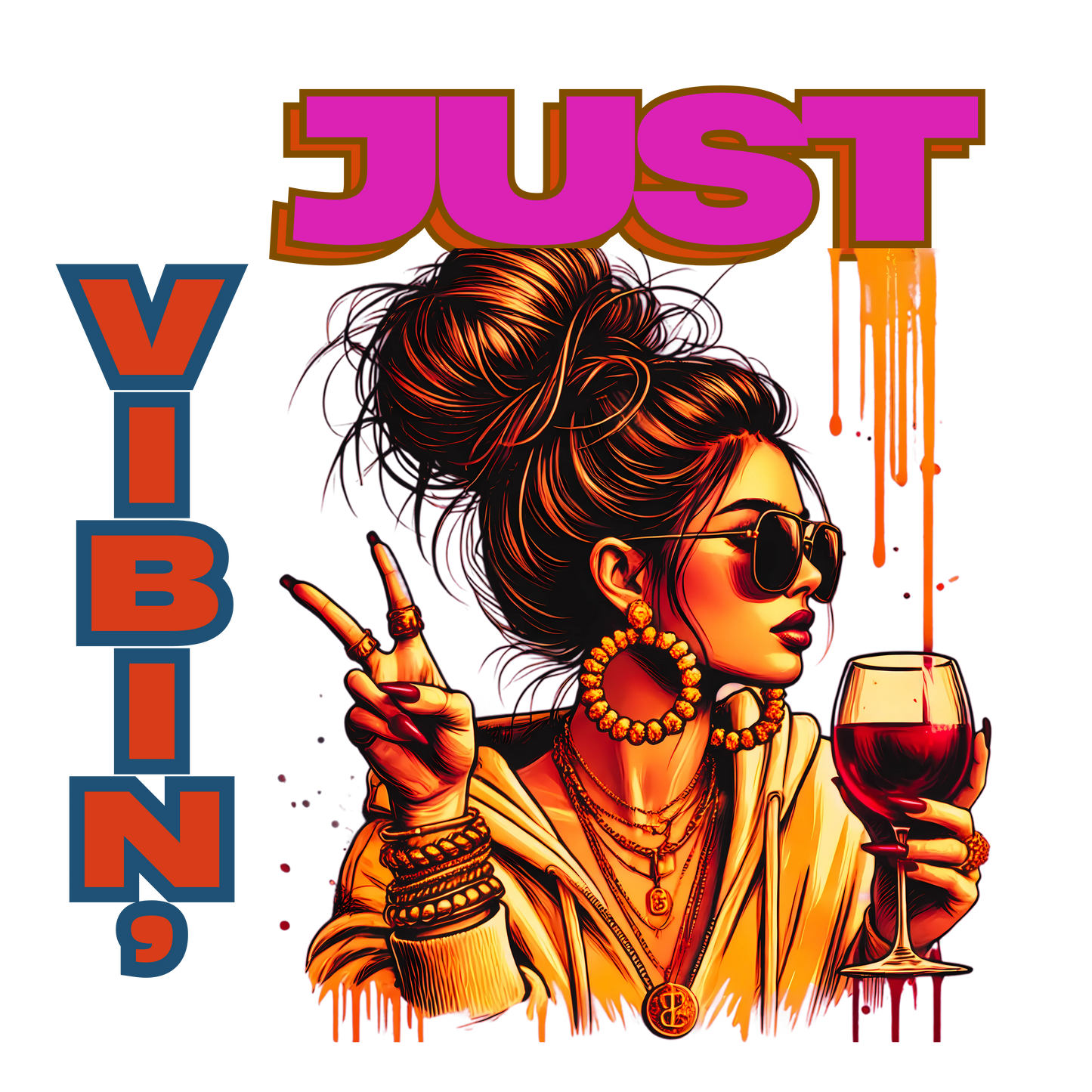 "JustVibinToo" Gildan 5.3 oz. T-Shirt
