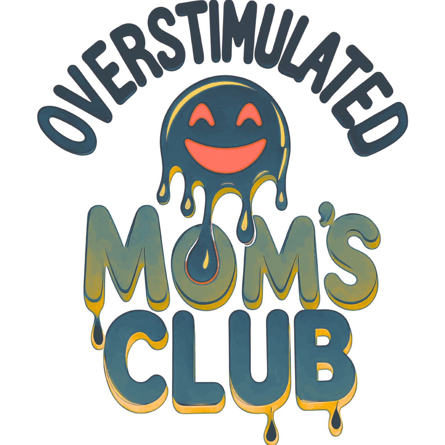 "overstimulated Moms Club" Gildan 5.3 oz. T-Shirt