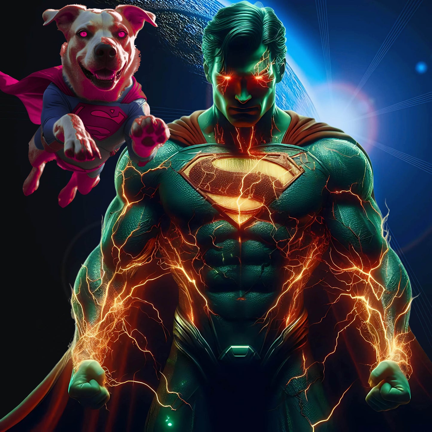 "Superman and Krypto" G500 Gildan 5.3 oz. T-Shirt