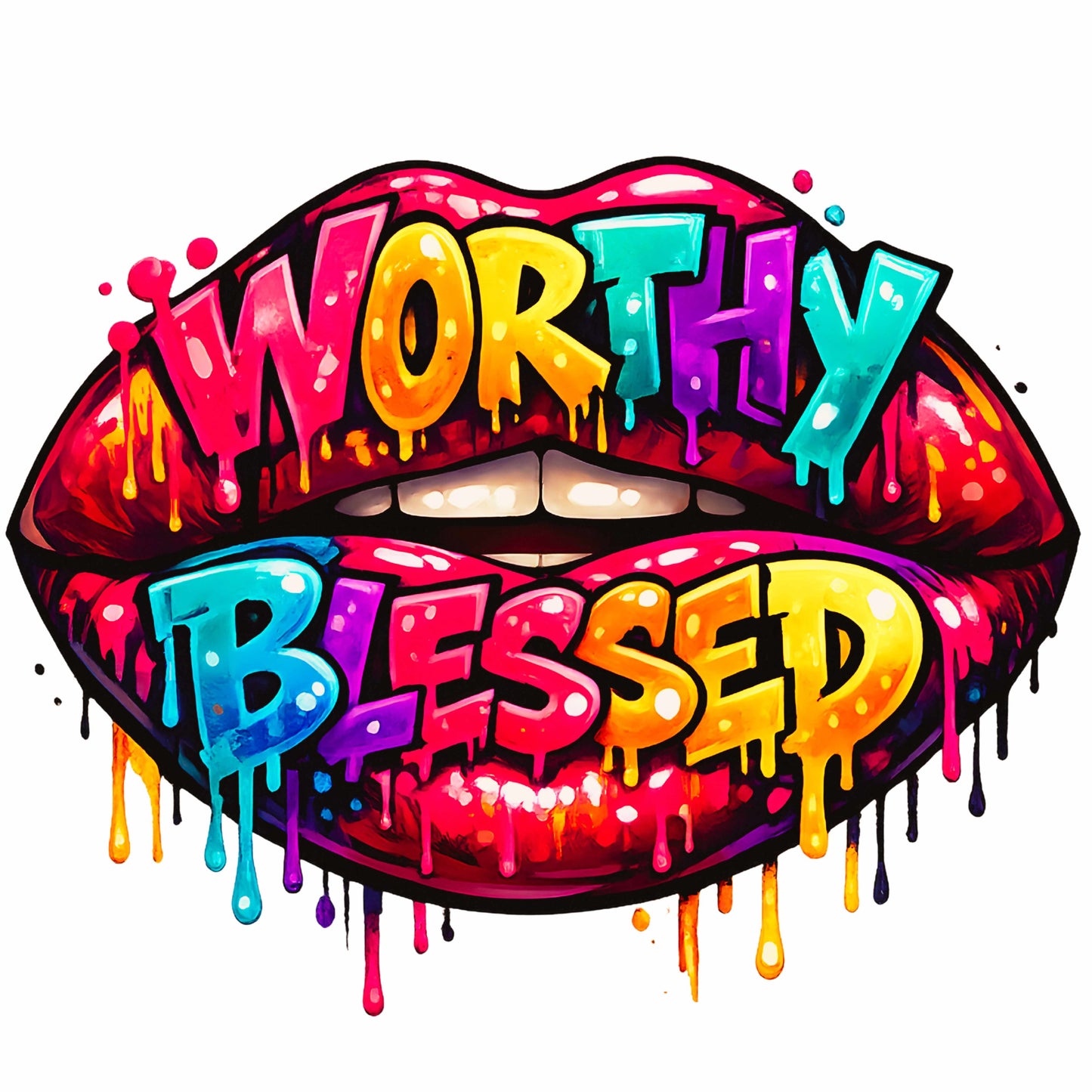 "Worthy blessed" G185 Gildan Pullover Hoodie